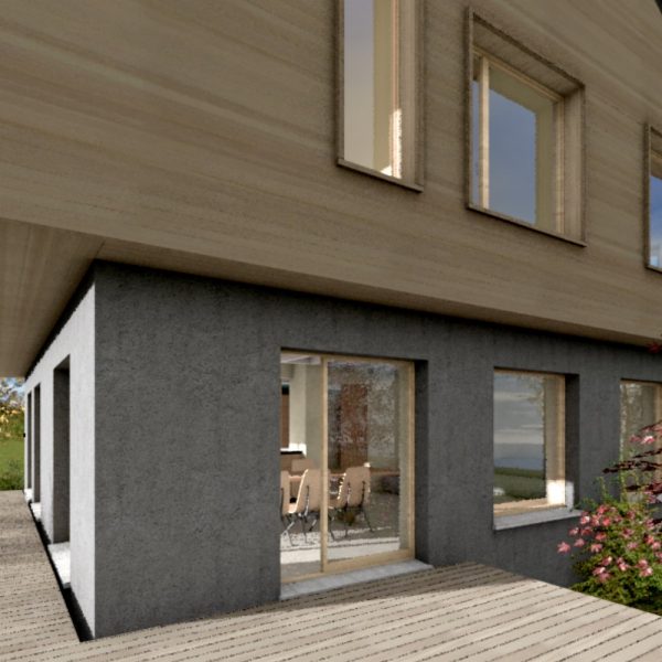Erweiterung und Aufstockung Einfamilienhaus Bühlweg Windisch | neues Obergeschoss