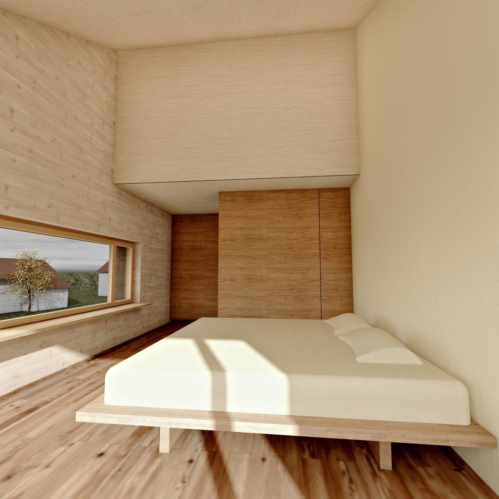 Aufstockung und Erweiterung Windisch Visualisierung Schlafzimmer